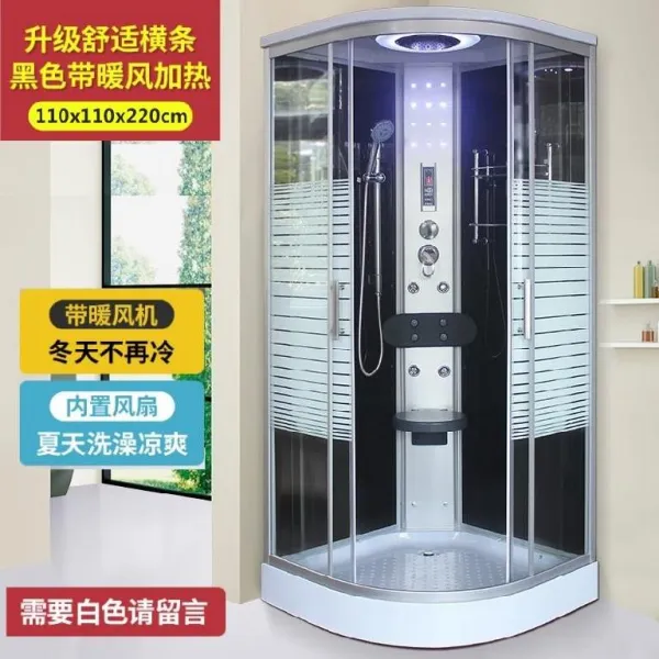사우나 하이 와이드 유리 폐쇄식 목욕 샤워실 풀 욕실용실 일체 양식 큰 공간이다 화이바 업그레이드 가로 막대 110 *110 포함안함 스팀