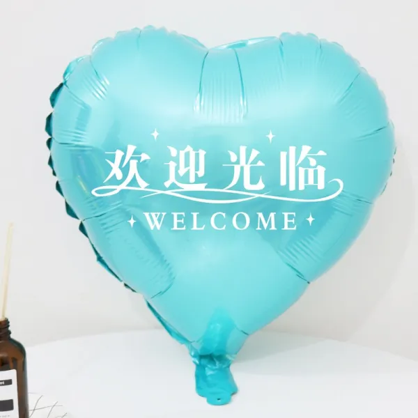 일주년 경축일 푼선 장식 가게 상점 점두 페스티벌 개업 독창적 배치 기함 쇼윈도, 라이트블루 환영 오십시오