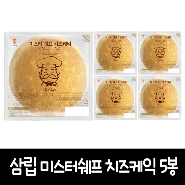 삼립 미스터쉐프 치즈케익, 5봉, 95g