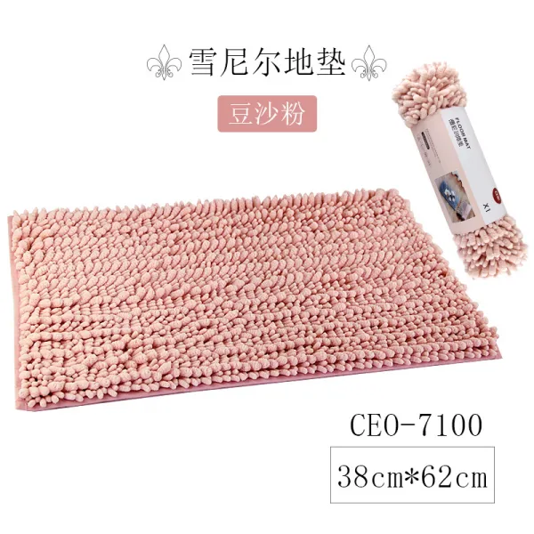 ceo 시이오 프린트 바닥 매트 입문 미끄럼 방지 패드 실크 pvc 흙 닦기 발 욕실 입방아 홈, 카메오 핑크