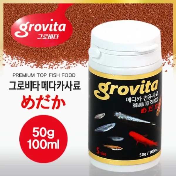 AR아쿠아 그로비타 메다카 사료, 1개, 100ml