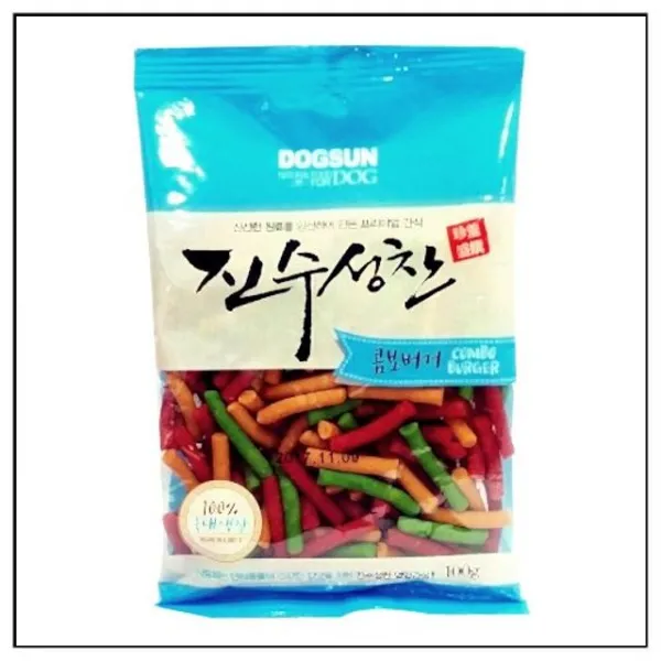 진수성찬 버거 콤보 100g강아지간식 x20, 20개입