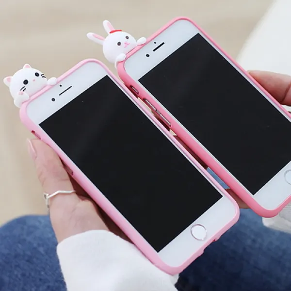 [바보사랑]아이폰XS MAX 스마일프렌즈 어부바 소프트 젤리 케이스