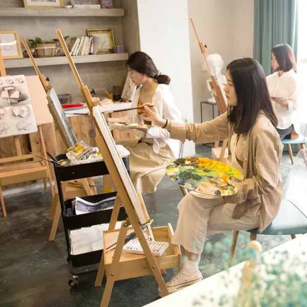 몽 마 트 그 라 데 이 션 패 널 세트 페 인 팅 프레임 앞치마 성인 스케치 프레임 나무 그림틀 유화 박스 페 인 팅 프레임 + 4k 패 널 45x60cm 상세페이지 참조