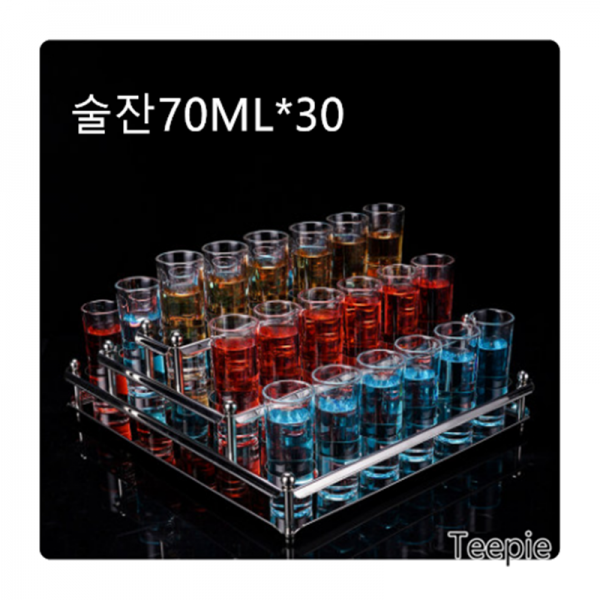 티피룸살롱 노래방 롱탄환 칵테일잔 세트 클럽샷 B52 레드와인 고배 양주잔, D