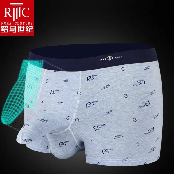 로마 세기의 총탄형 분리 음낭탁 팬티 남 섹시 미드 빅 코 평각 반바지