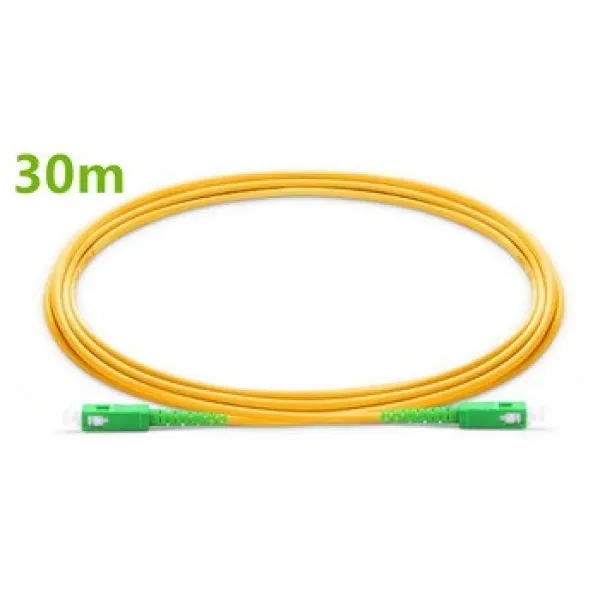 [해외] 30 M SC APCSC APC 광섬유 패치 코드 G657A 광섬유 패치 케이블 점퍼 패치 코드 심플 렉스 2.0MM PVC OS2 SM 벤드 무신경, 상세내용표시