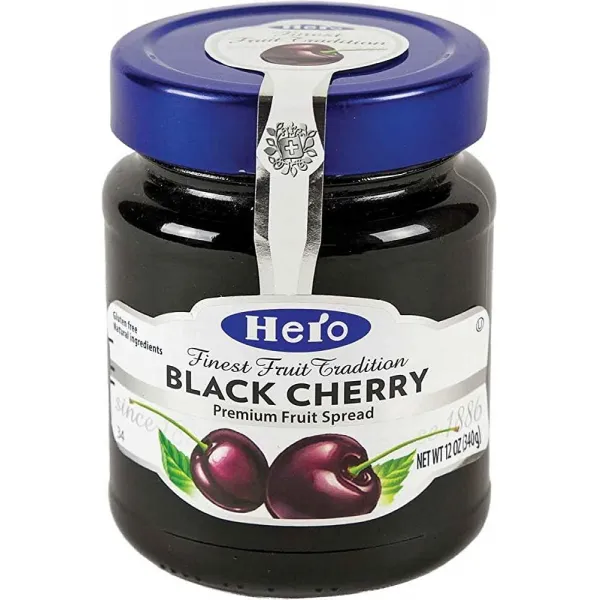 Hero Premium Fruit Spreads 블랙 체리 프리미엄 과일 스프레드 보존제, 355ml 가성비 추천 미국직구