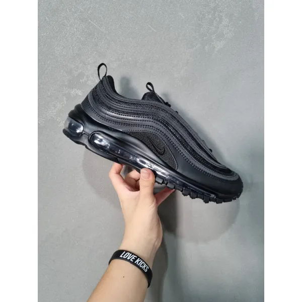 [10일이내출고] 나이키 에어 맥스 97 트리플 블랙, BQ4567-001, 러브킥스