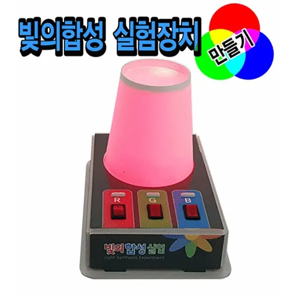 빛의합성 실험장치 만들기 (5인용) 빛의 삼원색
