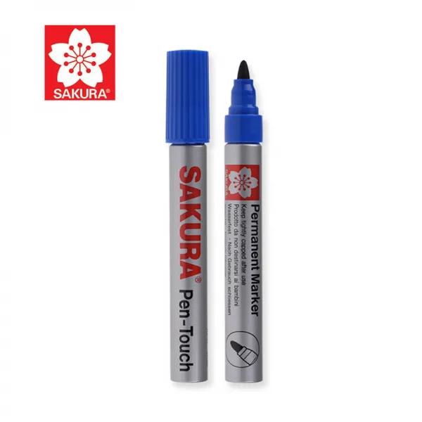 사쿠라 (SAKURA) 유성펜홀더 마크펜슬 단두펜더 Pen-Touch XPK 블루 12 지갑, 단일상품