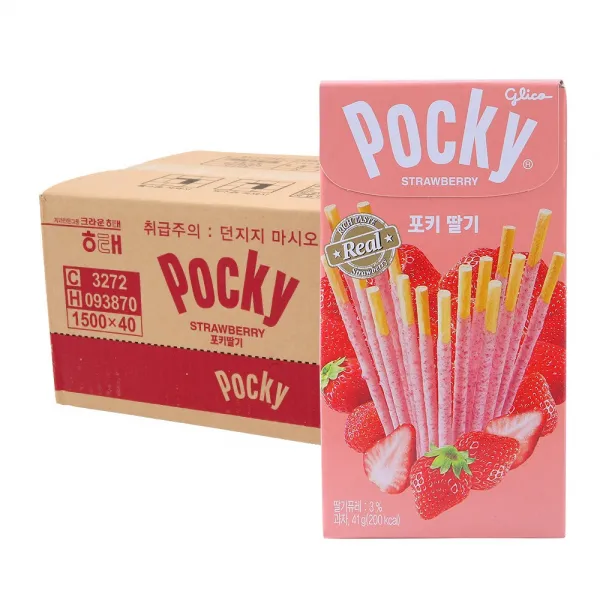 포키 딸기 41g 40입 크림 코팅스틱 빼빼로데이, 단일상품