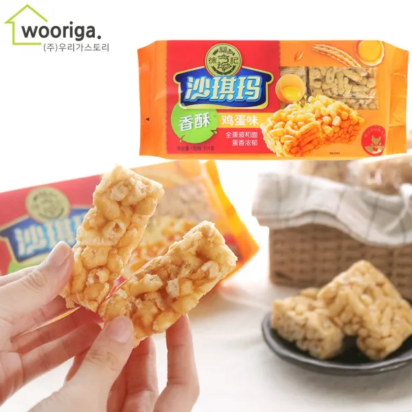 우리가스토리 중국 전통과자 사치마 계란과자, 1봉, 311g