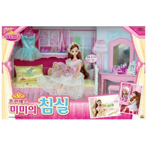 딸아이 취향저격 잠옷입은 미미침대 유치원 어린이집 키즈카페