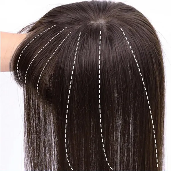 Kirahosi 여성 부분 가발 여자 포인트 부분가발 센스 여성용 헤어 145 Ts11 M3af5aw 1 블랙 20cm