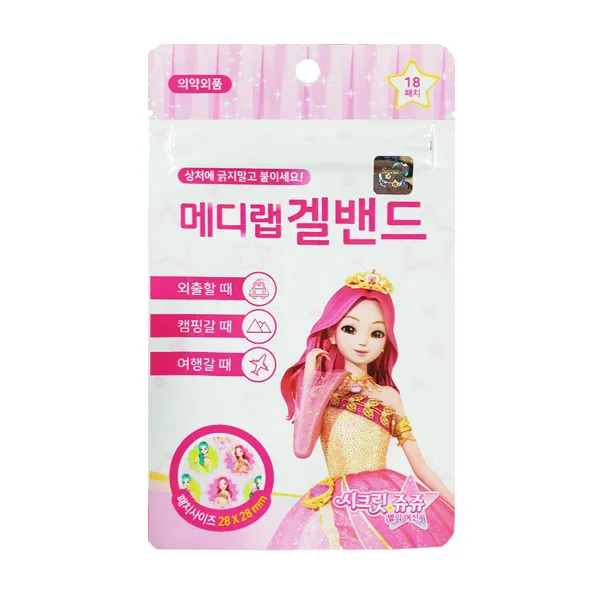 시크릿쥬쥬 겔밴드 18매입 상처 긁지말고 간편부착, 단품