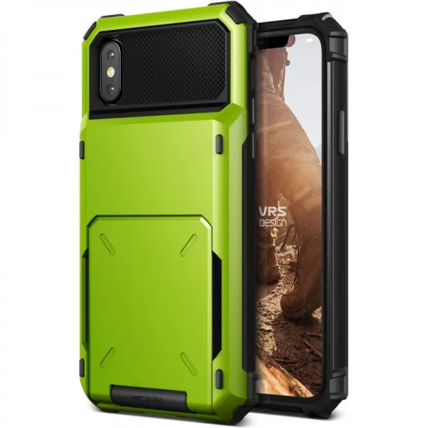 Iphone Xs Iphone X 케이스 카드 수납 충격 충격 흡수 미군 Mil 규격 후면 카드 케이스 5 장 하이브리드 1