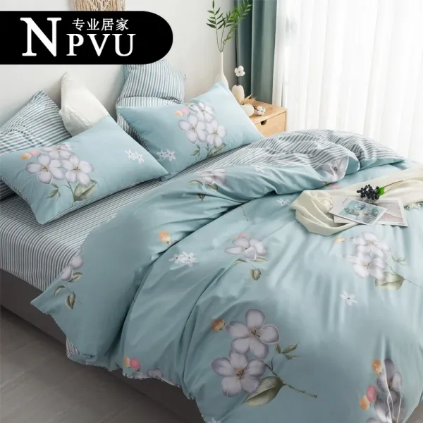 엔틱침대인테리어 에침대 베바닥재 NPVU 스윗 4종 풀패딩 순면 코튼 심플침대 갓 타입 침대시트 이불커버 1 5메터, 몸치장함