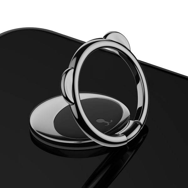 몽땅이 곱씹다 적용 묵계 고정버클 양식 접착스티커 고리 단추 6S 손가락 IPHONE7 7P 8P, 1, 블랙 곰돌이 반지 링 받침대