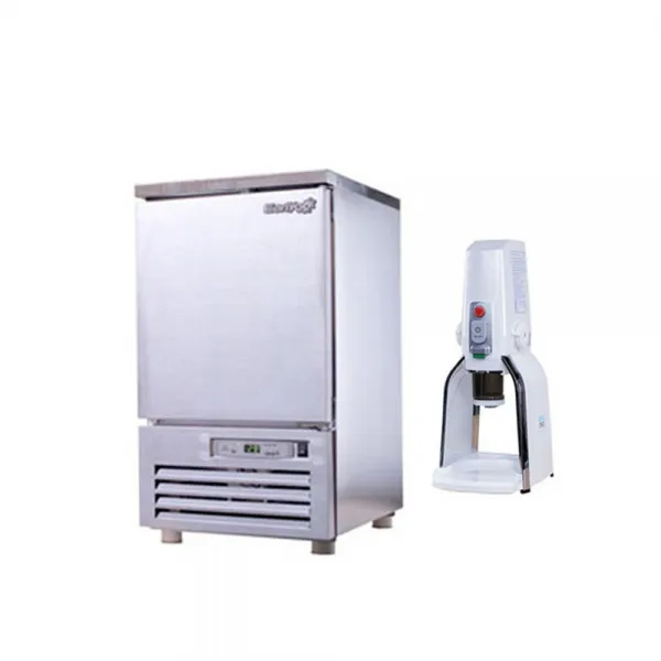 급속동결고 업소용 자동빙삭기 눈꽃빙수기＋급속냉동고 선택01. 냉동고2단+빙맨