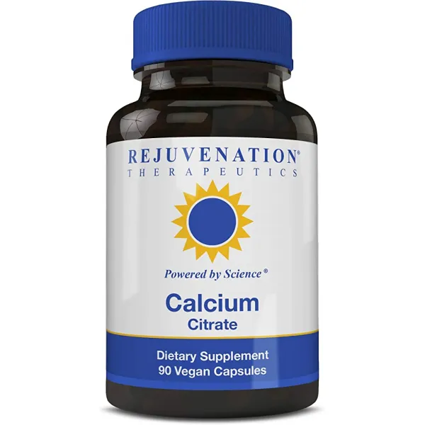 Rejuvenation Therapeutics Calcium Citrate식이 보충제 공증 용 뼈 캡슐 (비건 캡슐 90 정), 단일상품, 단일상품