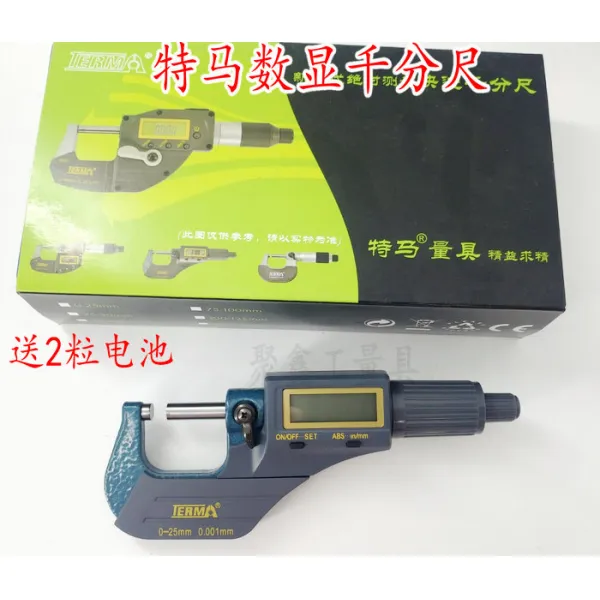 데지털 모니터 외경 천분 M0 정밀도 나선측량 마이크로 기척 센티미터 025100 0 25mm