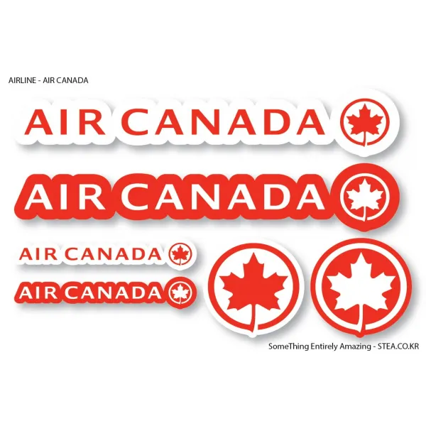 STEA 세계 항공사 로고 스티커SET 스티커, 08 AIR CANADA