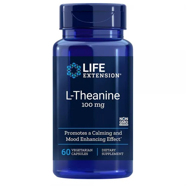 (번들) 라이프 익스텐션 테아닌 100mg 60 베지캡슐 2통 Life Extension L-Theanine