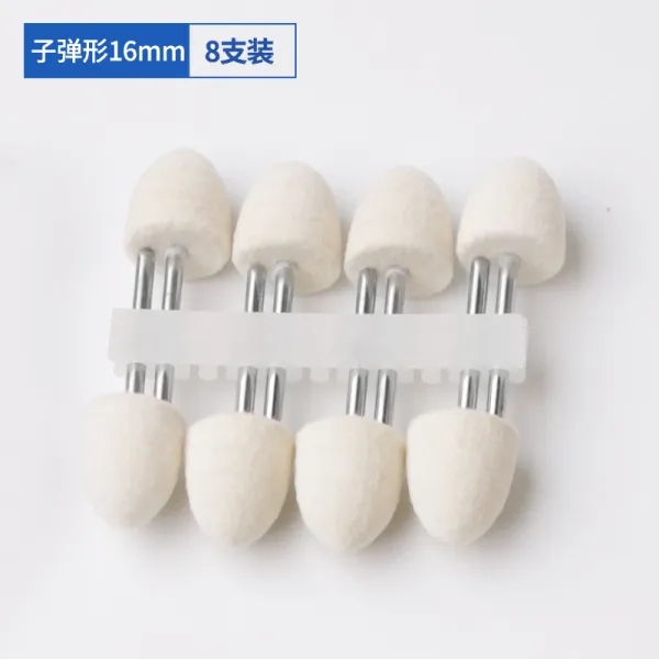 난산 맷돌질함 3MM 손잡이 라거울 금속 옥석 바퀴 전기연마 헤드, 16mm 탄환형 （8개 ）