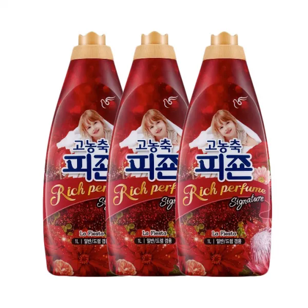피죤 리치퍼퓸 시그니처 섬유유연제 라피에스타 1l 3개