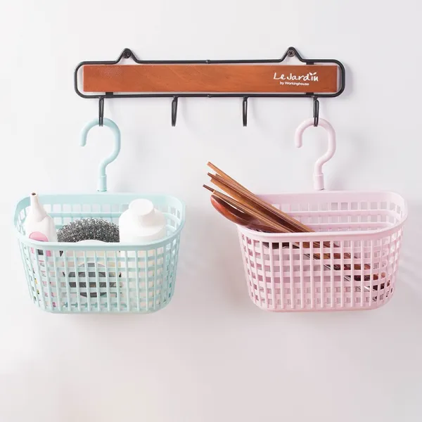 후크 운반 바구니 플라스틱 스테디얼 Clean 파스텔톤