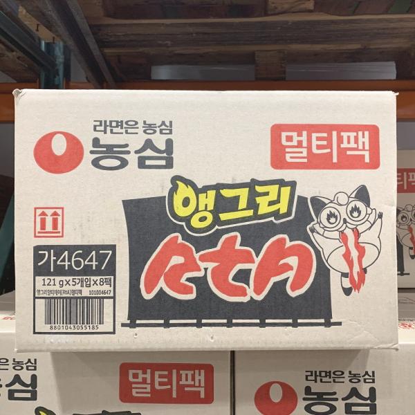 농심 앵그리 너구리 121g X 40봉, 1박스