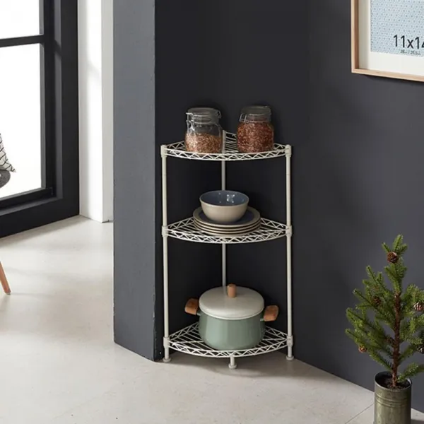 동사무소코너 마을회관코너 디저트카페모너 거실코너 3단메탈화이트선반, 화이트선반 코너 3단 상턱 (9,994개)