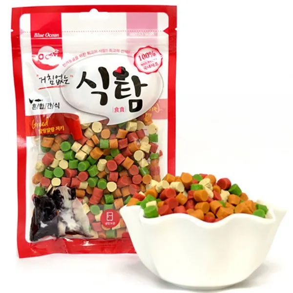 [에이치몰] 오션 식탐 혼합간식 150g 강아지가 좋아하는 간식 빠른출고, 1, 아기들이좋아해요