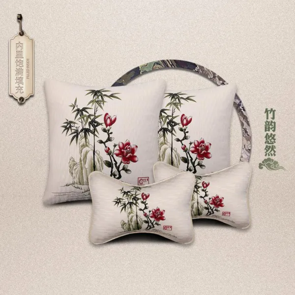 깨깨마켓 차쿠션 자동차용 허그 차량탑재 한 쌍의 베갯머리 차량용실내 베개 4종 뒷좌석 퀄리티 뒤 뒷창없는구 진열 장식품 와 대나무를 스치는 바람 소리 한가롭