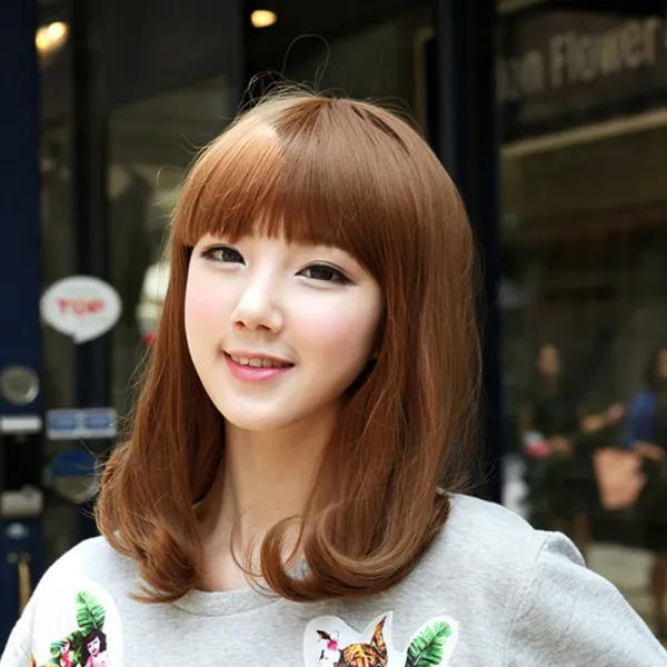 NHPMART◎WG-00072 윈디걸 통가발 미디움 물결웨이브 C컬+늪마트◎+늪마트◎, FREE, ◑다음옵션선택◐옐로우브라운