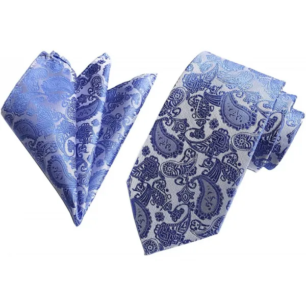 Secdtie 남자 코발트 파란 실크 동점 사건 이상적인 선물을위한 형식적인 잘 생긴 넥타이