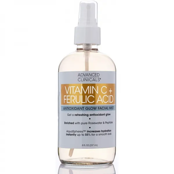 비타민 C + Ferulic 산 산화 방지제 놀 얼굴 안개 살포 피부 선진적인 임상의에 의하여 순수한 Rosewater, 1