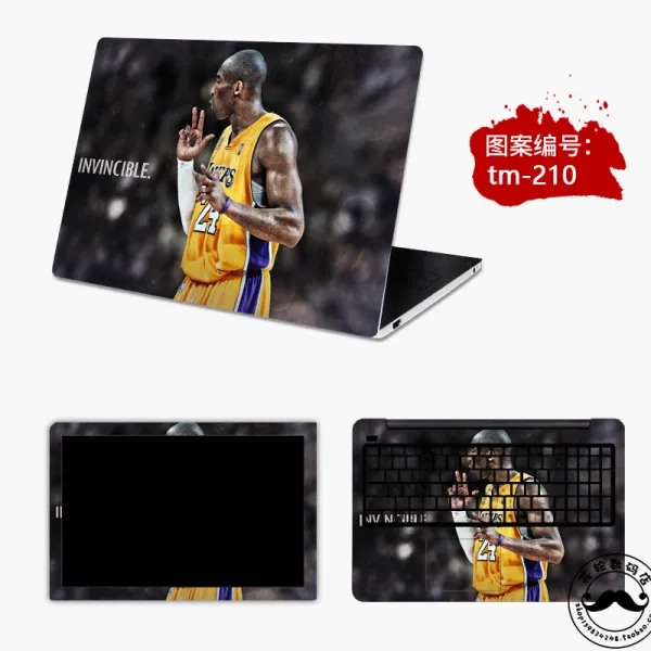 외부보호스티커 Nba농구 코비 컴퓨터 스티커 15.6inch에이수스 Hp델 전체세트 Lenovo구세주 필기노트 부착 T16 Tm 210