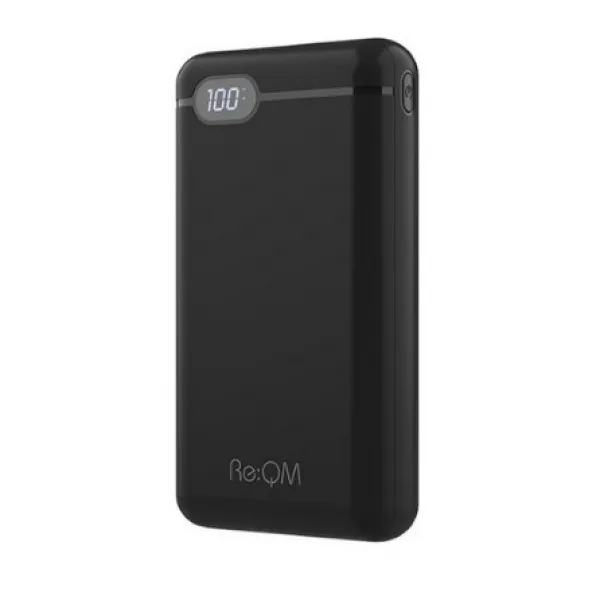 리큐엠 고속충전 보조배터리 20000mAh USB타입C, QP2000A, 블랙