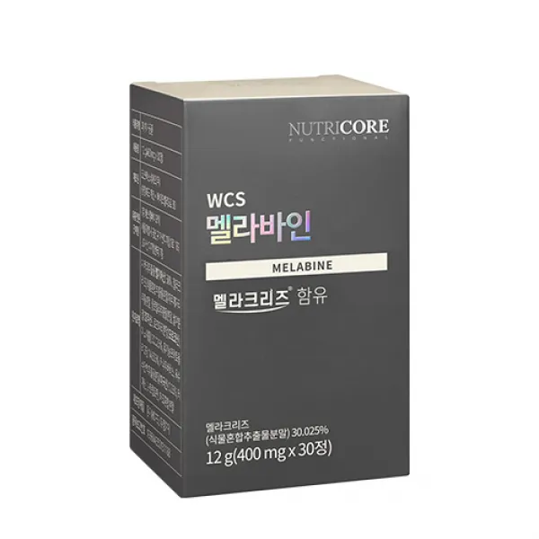뉴트리코어 WCS 멜라바인 1병 (독점배합 멜라크리즈 1정당 120mg 투입) 테아닌 함유