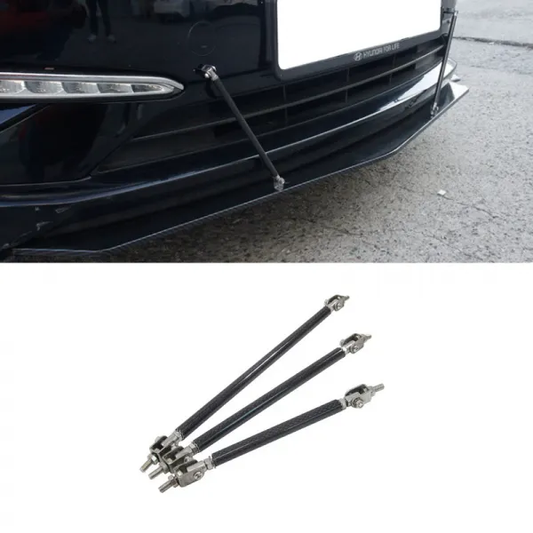 난누리 바디킷 픽싱 브라켓 전차종공용 프론트립 범퍼 고정 지지대 2P, 카본, B 150mm