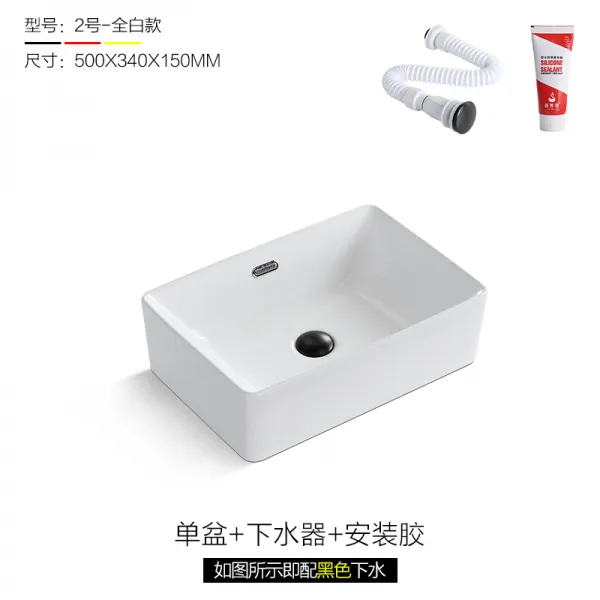 악목 블랙실 탑카운터 스퀘어 화장실 베란다 가정용 단분 도자기 방지 넘치다 물 2번 단분 도자기 물 접촉 가능 화