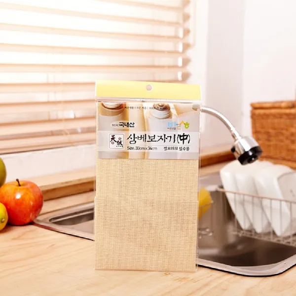 190GOMALL_AAU_0734140 바른생활 삼베 보자기 국산 중 33x34 걸음망 주방용품 삼배보자기 삼배 거름망, 단일상품