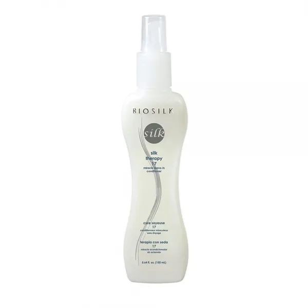 Biosilk 실크 테라피 17 유니섹스 5.64 온스의 컨디셔너에 기적적으로 남음 Silk Therapy Miracle Leave In Conditioner for Unisex Ounce, 단일상품