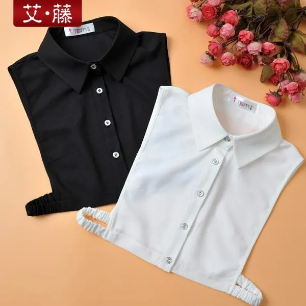 CHINA 페이크 넥케이프 카라 아이토 화이트 셔츠 가령 자녀 티브이 가을 겨울 다