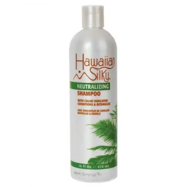 Hawaiian Silky 노 잿물 중화 샴푸 화이트 16 Fl Ounce, 단일상품