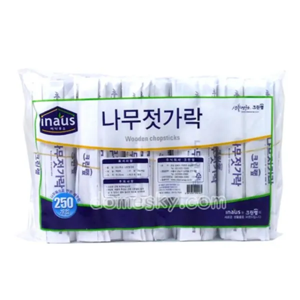 카우보이덤프맨 크린랩 이나우스 나무젓가락250입 J00161 QXD20200601405