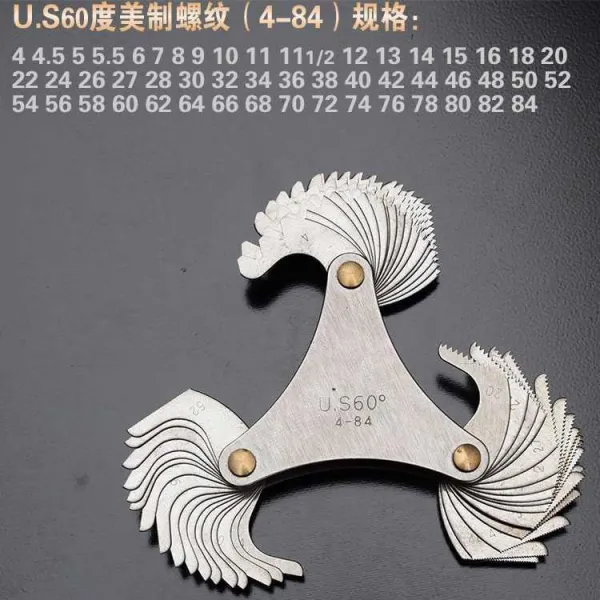 편 치규 패턴 링 게이지다 검구 유광 규칙 60헤아리다 오래사용 등위 측량 나사산, 볼트무늬 치규 51PC 미제다 US