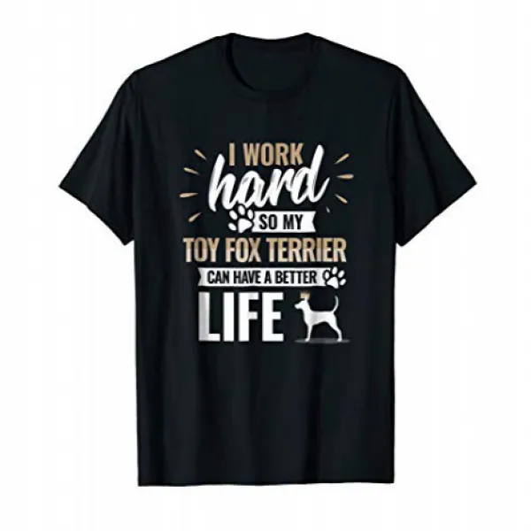 Cool Dog T-Shirt Toy Fox Terrier Owner Gag Gift 멋진 개 티셔츠 장난감 폭스 테리어 소유자 개그 선물, 1